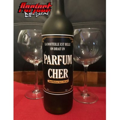 Wine bottle label - Parfum cher